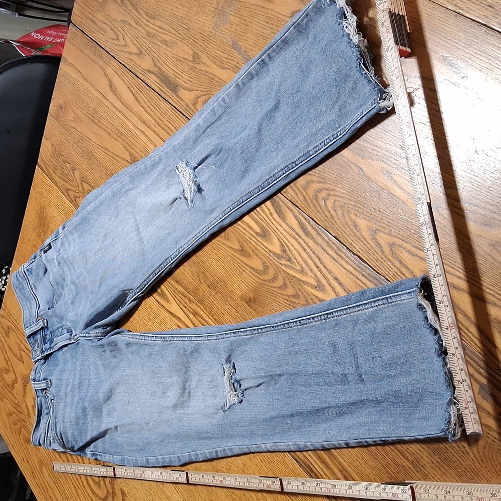 SILVER Jeans Womens  27 X 27 BLUE MOST WANTED ANKLE STRAIGHT Pants Preowned Used
